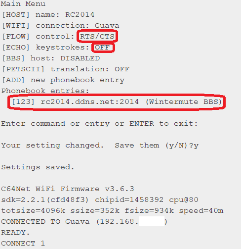 Configuration of WEMOS