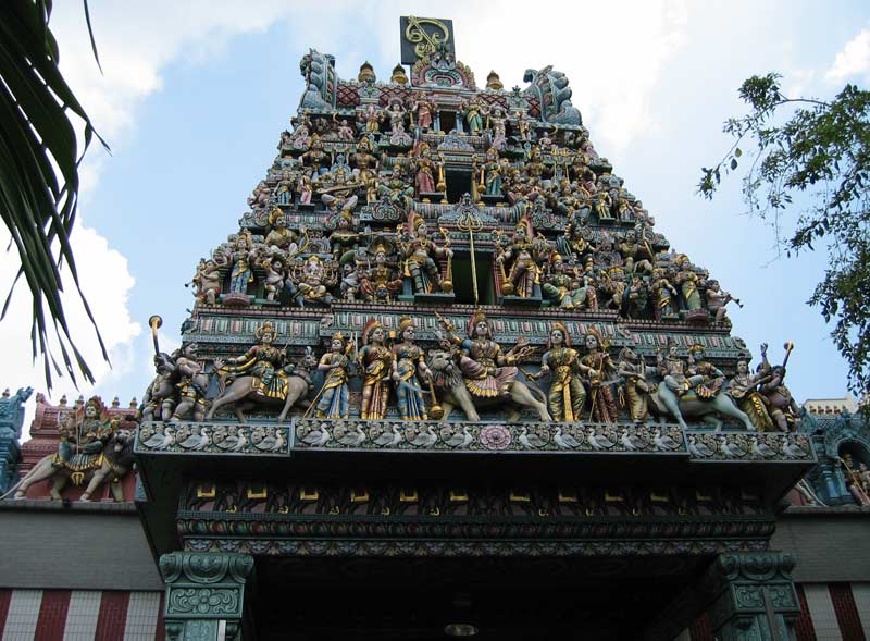 Chrám Sri Veeramakaliamman v Malé Indii / Sri Veeramakaliamman Temple in Little India (SGP)