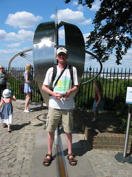 Londýn – já na nultém poledníku v Greenwichi (GB) / London – me on the zero meridian in Greenwich (GB)