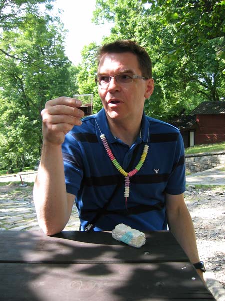 Jirka pije medovinu na Hostýně / Jirka drinking mead on Hostýn