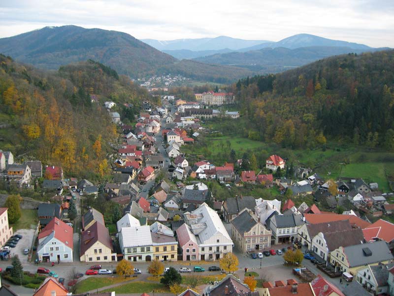 Výhled ze štramberské Trúby na jih / Southern view from the Trúba in Štramberk